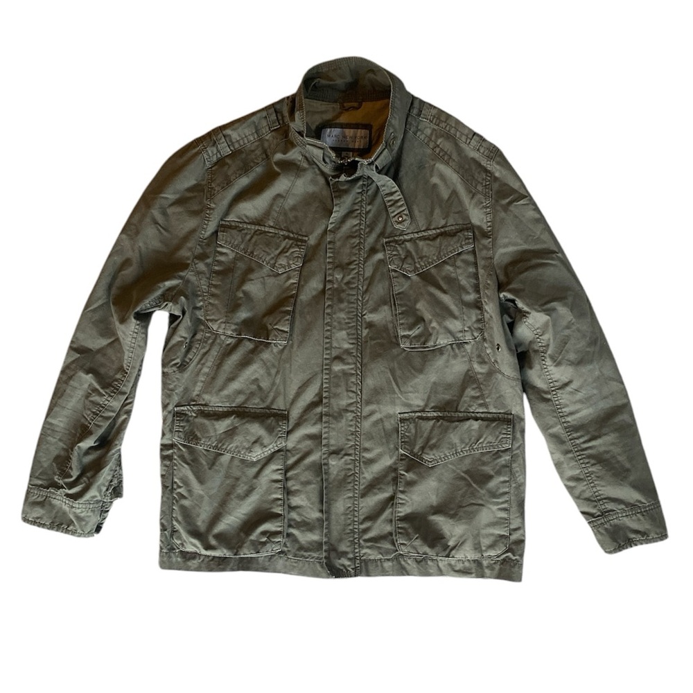 Marc New York 100% Cotton Olive Green Cargo Jacket, Men’s Size XL